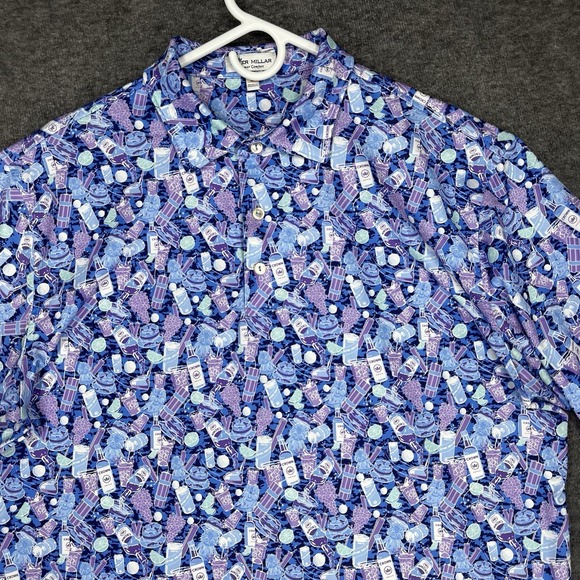 Peter Millar Other - Peter Millar CaddyShack Cocktail bomb Summer Comfort Polo Mens M Watersound club